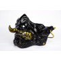 Ghost of Tsushima dark bronze fanged mask, Jin Sakai mask, Mempo fanged mask