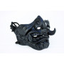 Ghost of Tsushima matt black fanged mask, Jin Sakai mask, Mempo fanged mask