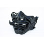 Ghost of Tsushima matt black fanged mask, Jin Sakai mask, Mempo fanged mask