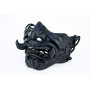 Ghost of Tsushima matt black fanged mask, Jin Sakai mask, Mempo fanged mask