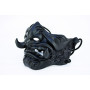 Ghost of Tsushima matt black fanged mask, Jin Sakai mask, Mempo fanged mask