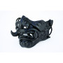 Ghost of Tsushima matt black fanged mask, Jin Sakai mask, Mempo fanged mask
